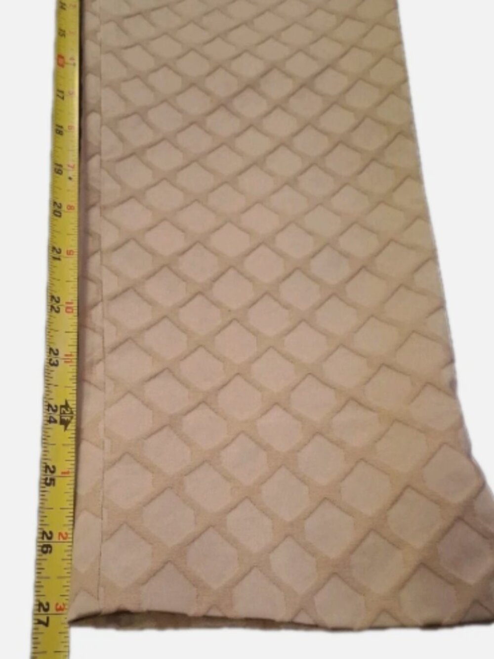 Banana Republic Camden Jacquard Beige Ankle Pant Size 4 Diamond Mid Rise - Picture 15 of 16